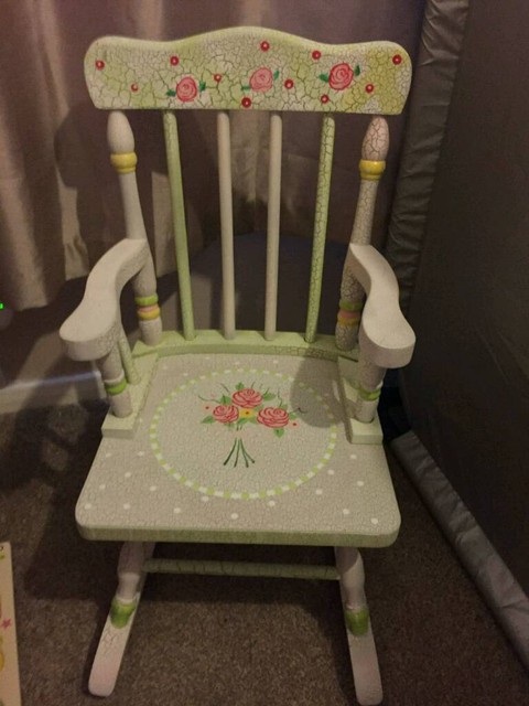 handmade childs rocking chair